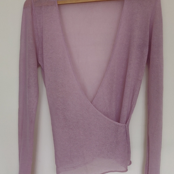 UCB Wool Sweater + Lovely Pink Rose Italian Top - Picture 3 of 8